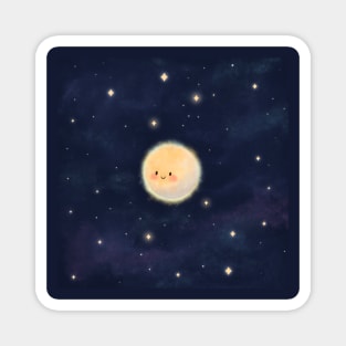 The Cutest Moon Kawaii Night Sky Magnet