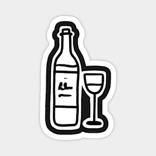 Wine & glass Magnet