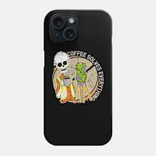 coffee solves everything Phone Case