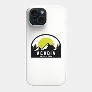 Acadia National Park, Maine - Authentic Badge Phone Case