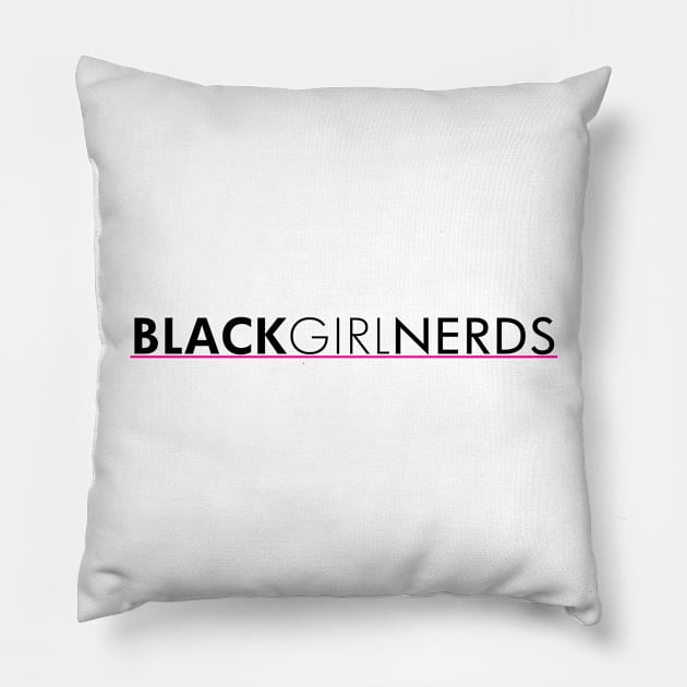 Black Girl Nerds Logo Pillow by BlackGirlNerds