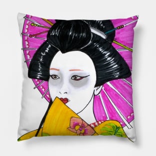 Geisha Woman Pillow