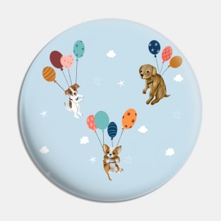 Flying dogs Pin