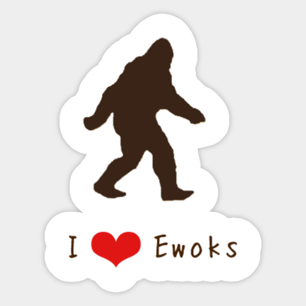 I Heart Ewoks Ewoks Sticker Teepublic