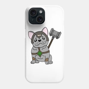 Frenchie Fighter | Barbarian | French Bulldog | Fantasy Art | DND Dogs Phone Case