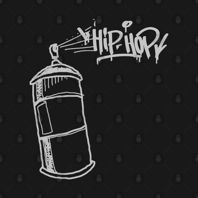 Hip Hop Old Retro School Rap Spray Graffiti Can by Urban7even