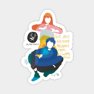 Heavenly Delusion Or Tengoku Daimakyou Anime Manga Kiruko And Maru In Awesome Color Minimalistic Design Magnet