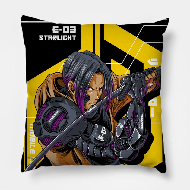 The Starlight Sword Heroes Pillow by rollout578