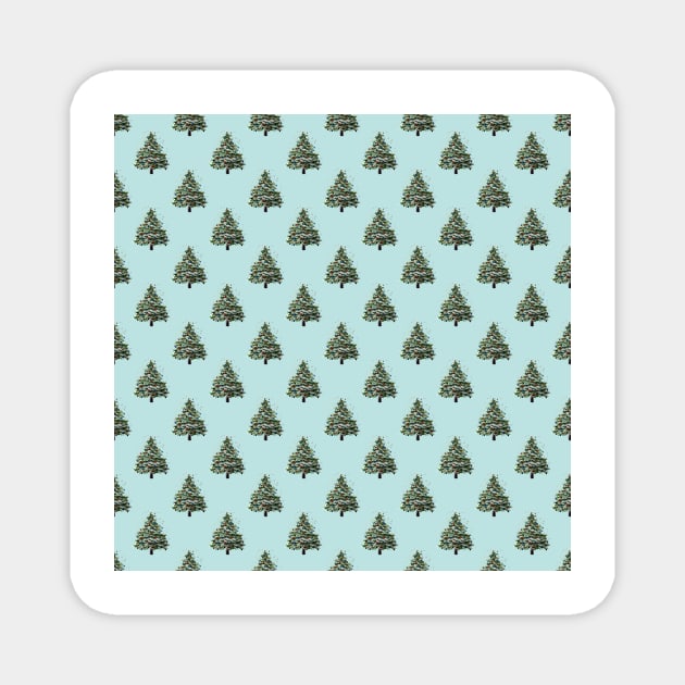 Christmas Tree Pattern Magnet by ZeichenbloQ