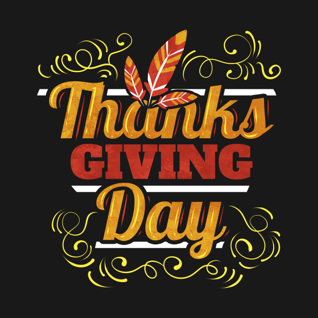 Thanks Giving Day Logo Feathers Thanksgiving by SinBle