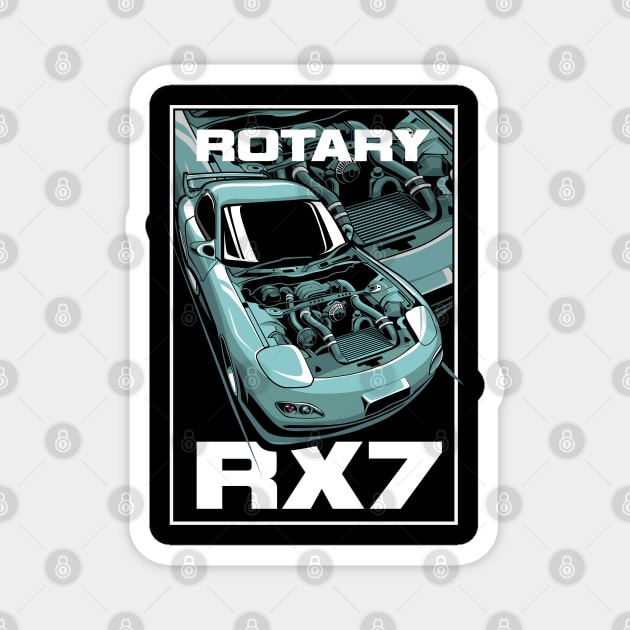 Mazda Rx7 Magnet by JDMAPEX