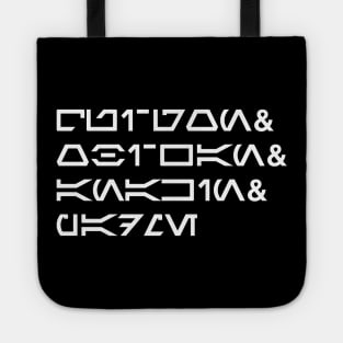 SW Prequel Aurebesh Tote