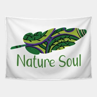 Nature Soul - Feather Charms abstract illustration GC-107-04 Tapestry