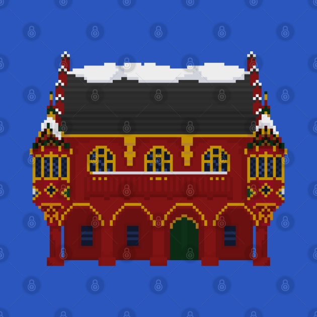 Historical Merchants' Hall Pixel Art by toffany's