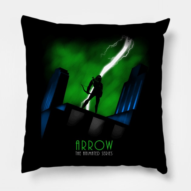 Arrow The Animated Series Pillow by TeeKetch