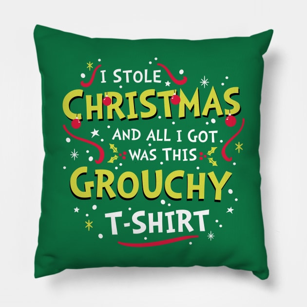 I Stole Christmas Pillow by Olipop