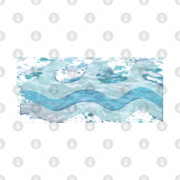 blue water waves design by Artistic_st