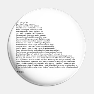 Madonna Quotes Pin