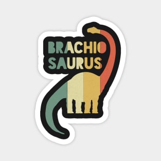 Brachiosaurus Vintage Sunset Retro Herbivore Magnet