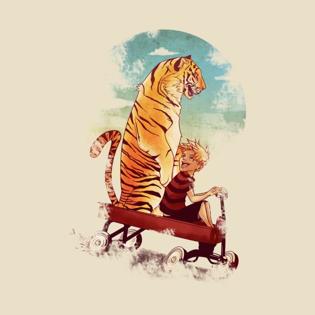 Boy and Tiger by tintanaveia