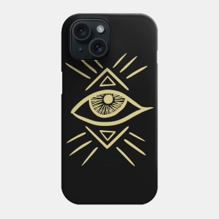 All Seeing Eye Gold Talisman Phone Case