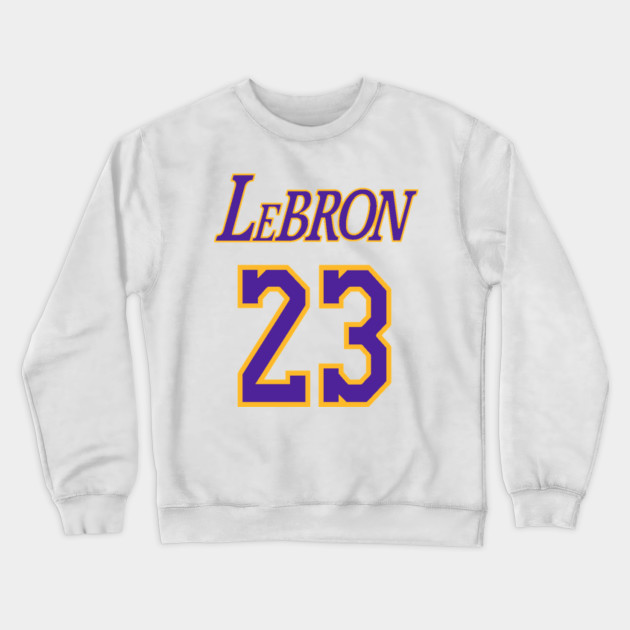 lakers white sleeved jersey