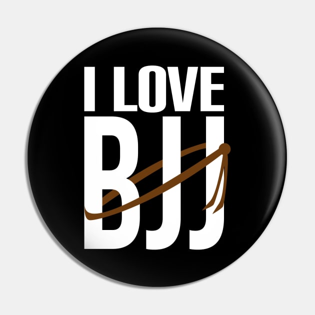 I love bjj brown belt Pin by fighterswin