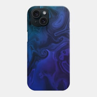 Purple Ombre Marble Goth Acrylic Fluid Pour Phone Case