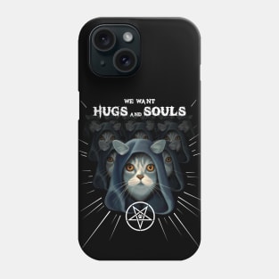 Funny satanic cat conspiracy Phone Case