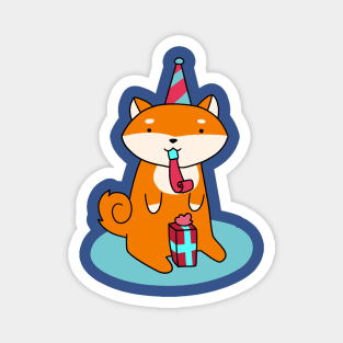 Birthday Shiba Magnet