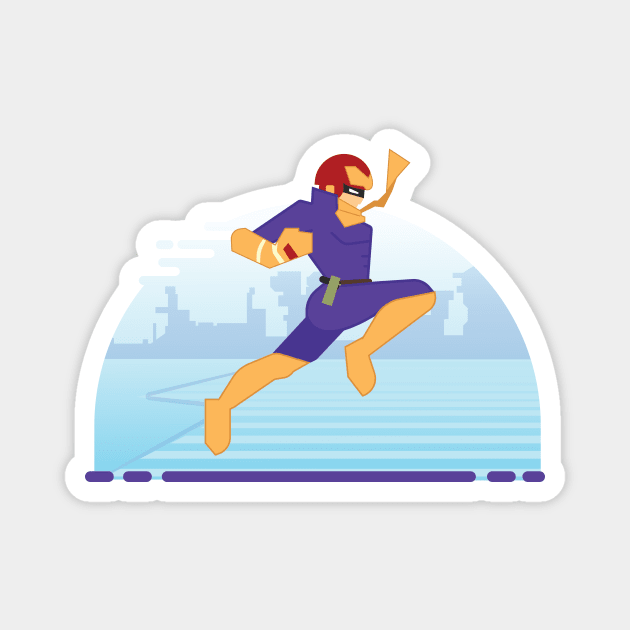 Minimalist - Captain Falcon Magnet by TheGameChangers