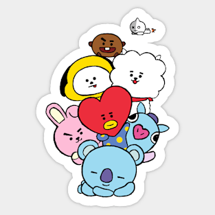 bts stickers teepublic