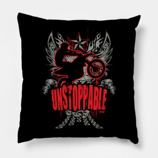 UNSTOPPABLE DIRT BIKER Pillow