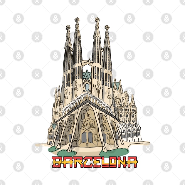 Barcelona Sagrada Familia by Cerealbox Labs