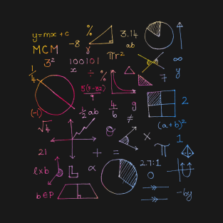 Math formulae (watercolor background) T-Shirt