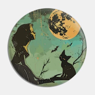 Witch Cat Pin