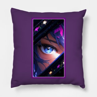 Anime Girl Eye | Quality Anime Artwork | Anime Aesthetic | Manga Anime Art Pillow