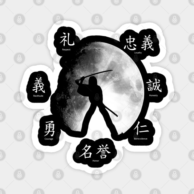 Bushido The Seven Virtues Magnet by TeeGo