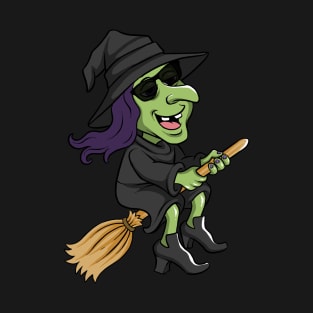 Cool Funny Halloween Witch T-Shirt