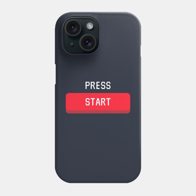 Press Start Phone Case by UJ Store