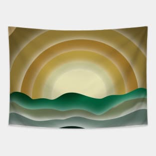 Gold and Green Delight Tapestry