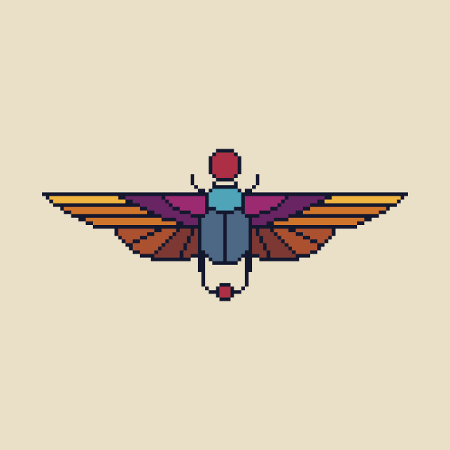 Pixel Scarab by Drin