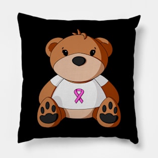 Breast Cancer Awareness Teddy Bear Pillow