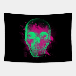 Neon Skull Tapestry