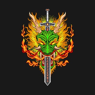 dragon fire sword T-Shirt