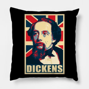 Charles Dickens Union Jack Pillow