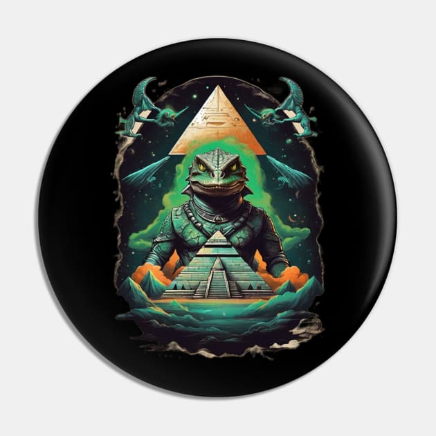 Reptilian Gods Pin by NB-Art