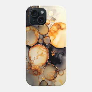 Radiant Rings - Abstract Alcohol Ink Resin Art Phone Case