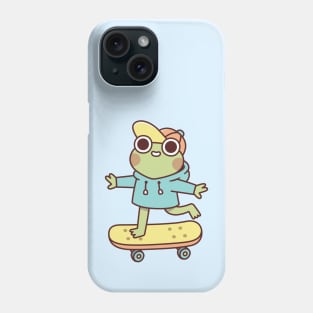 Cute Skateboarding Frog Phone Case