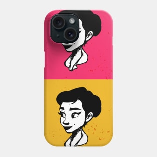 Audrey Hepburn T-Shirt Sticker Flowers Illustration Hoodie Notebook T-Shirt Phone Case